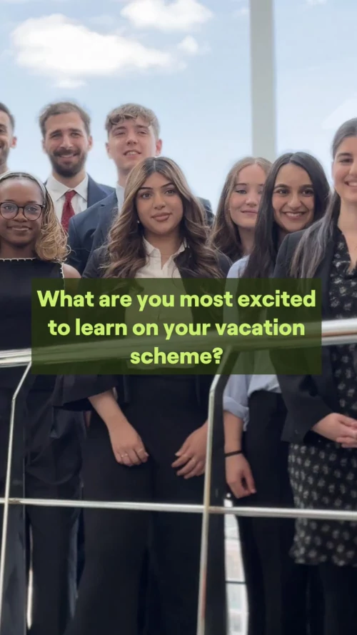 We asked our vacation scheme students what they’re most excited to learn during their programme! Take a look ✨ #HoganLovells #VacScheme #DefineyourFuture